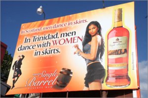 angostura rum billboard short skirt 8 Awesome Liquor Billboard Ads